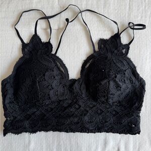Black lace bralette